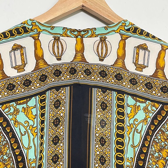 HALE BOB | SILK TOP SIZE L GREEN BLACK - Picture 7 of 10